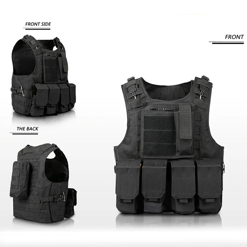  Camouflage Hunting Multi-function Vest Children Military Tactical Vest Wargame Body Molle Armor Hun