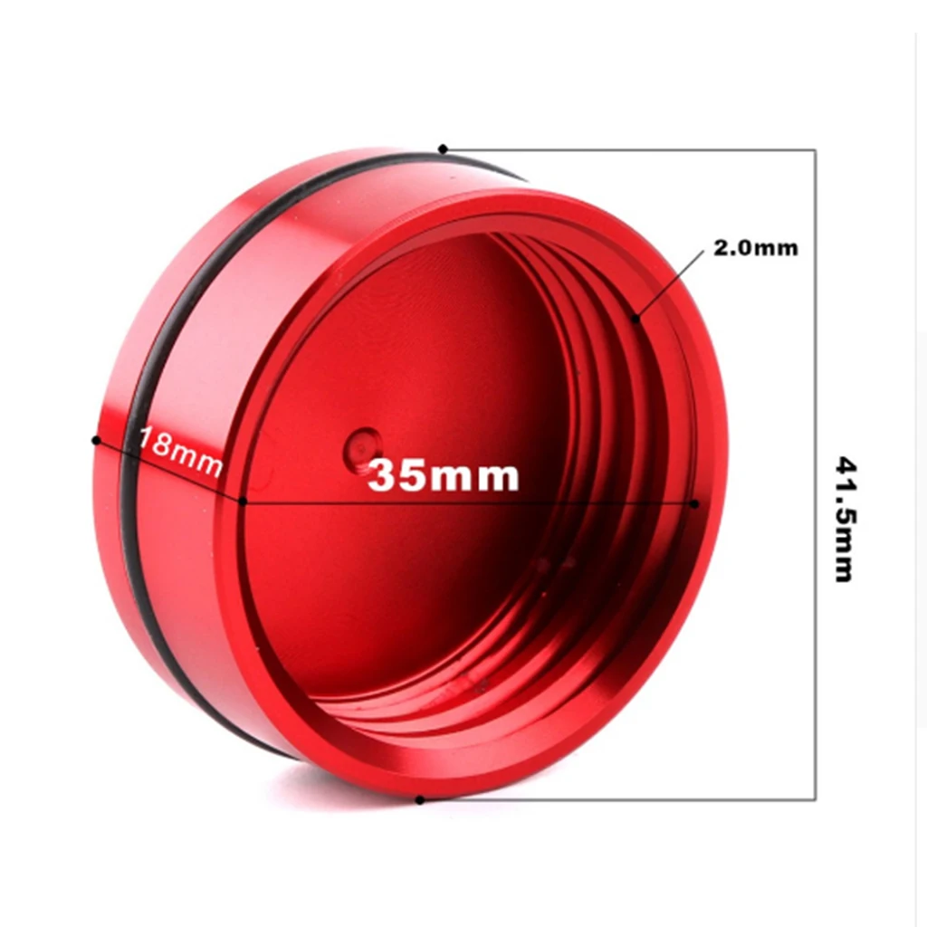 CNC Aluminum Alloy Rear Brake Fluid Reservoir Cap Lid Top Cover for Motorbike
