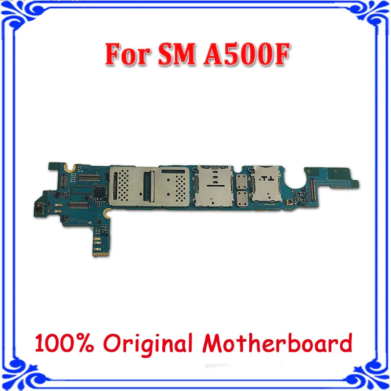 

Good motherboard for samsung A5 A500F 16GB Original main board unlock logic board installed Android system full function
