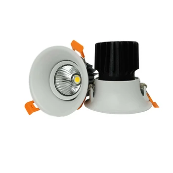 

Dimmable Embedded Anti-glare Led COB Ceiling CRI＞93 ，Recessed downlight 7W 12W LED wall wash light Hotel Villa Lighting