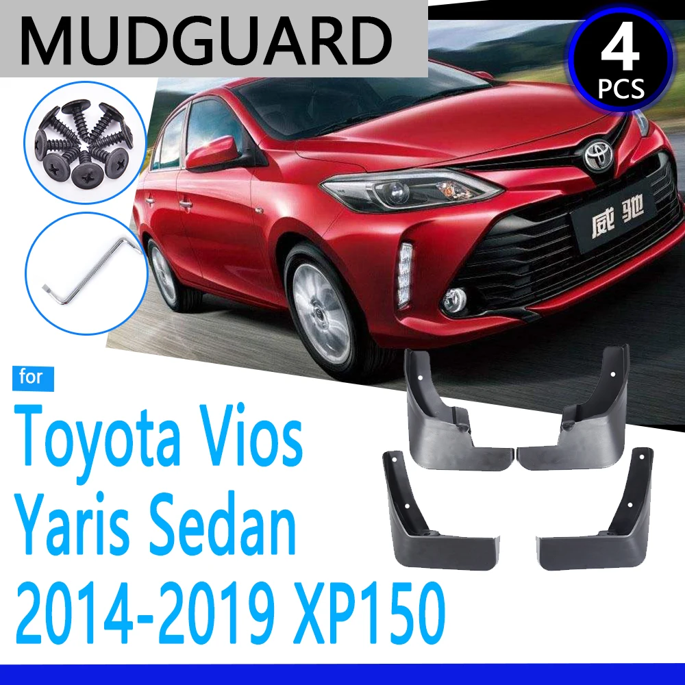 Guardabarros para Toyota Vios Sedan 2014 ~ 2019 XP150 2015 2016 2017 2018, accesorios de coche, piezas repuesto|Guardabarros| - AliExpress