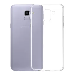 Crystal Clear Bumper Case | Soft TPU Silicone Cover | Camera Protection | Samsung Galaxy J6 2018 for Samsung J6 2018 (Clear)