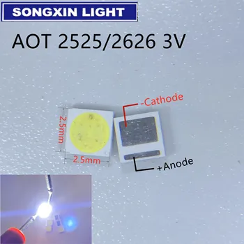 

Original FOR AOT LED 3030 lamp beads 1.6W 110-120LM LCD TV Backlight Lamp beads 3V SMD cool white EMC For CREE 3030 3V 2W 500PCS