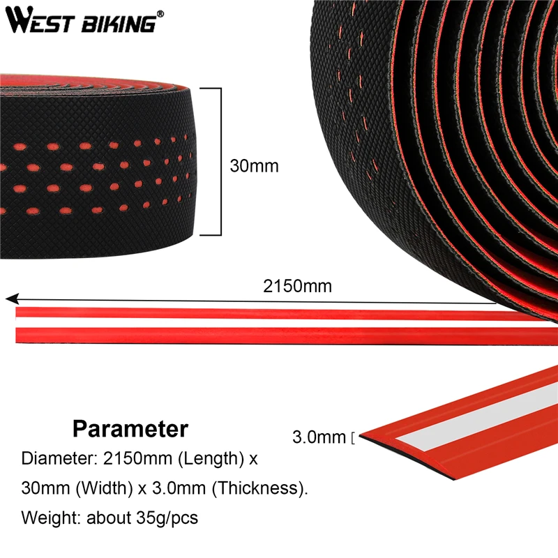Soft PU EVA Bicycle Bar Tapes Anti-slip Wear-resistant Road Bike Handlebar Tape 215cm Bike Handlebar Strape Bike Handlebar Tape Bicycle Handlebar Strap 1 Pair