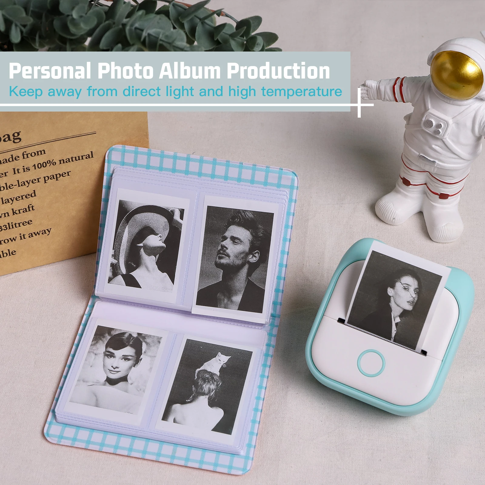 Phomemo-Mini impresora térmica portátil T02, impresión inalámbrica de 53mm,  Compatible con Bluetooth, impresión HD para notas, diarios - AliExpress  Ordenadores y oficina