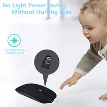 Перезаряжаемая беспроводная мышка 1600 dpi Бесшумная оптическая 2,4G встроенная литиевая батарея Мыши для ПК ноутбука JLRJ88