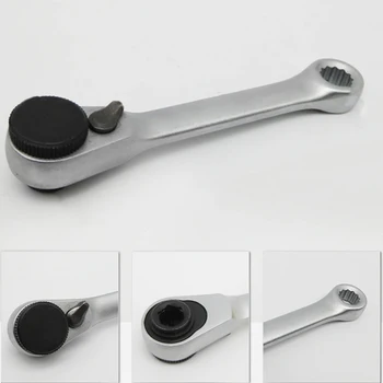 

Wholesale 60 Teeth Socket Wrench Dual Head Ratchet Hex Bit Hand Tools Repairing Equipment