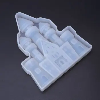 

Silicone Mold Craft Castle Epoxy Resin Christmas Wedding DIY Jewelry Making Cake Dried Flower Resin Decorative DIY Hand Crafts