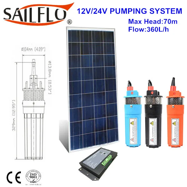 Sailflo Price Solar Water Pump for Agriculture 12v Deep Well Pump