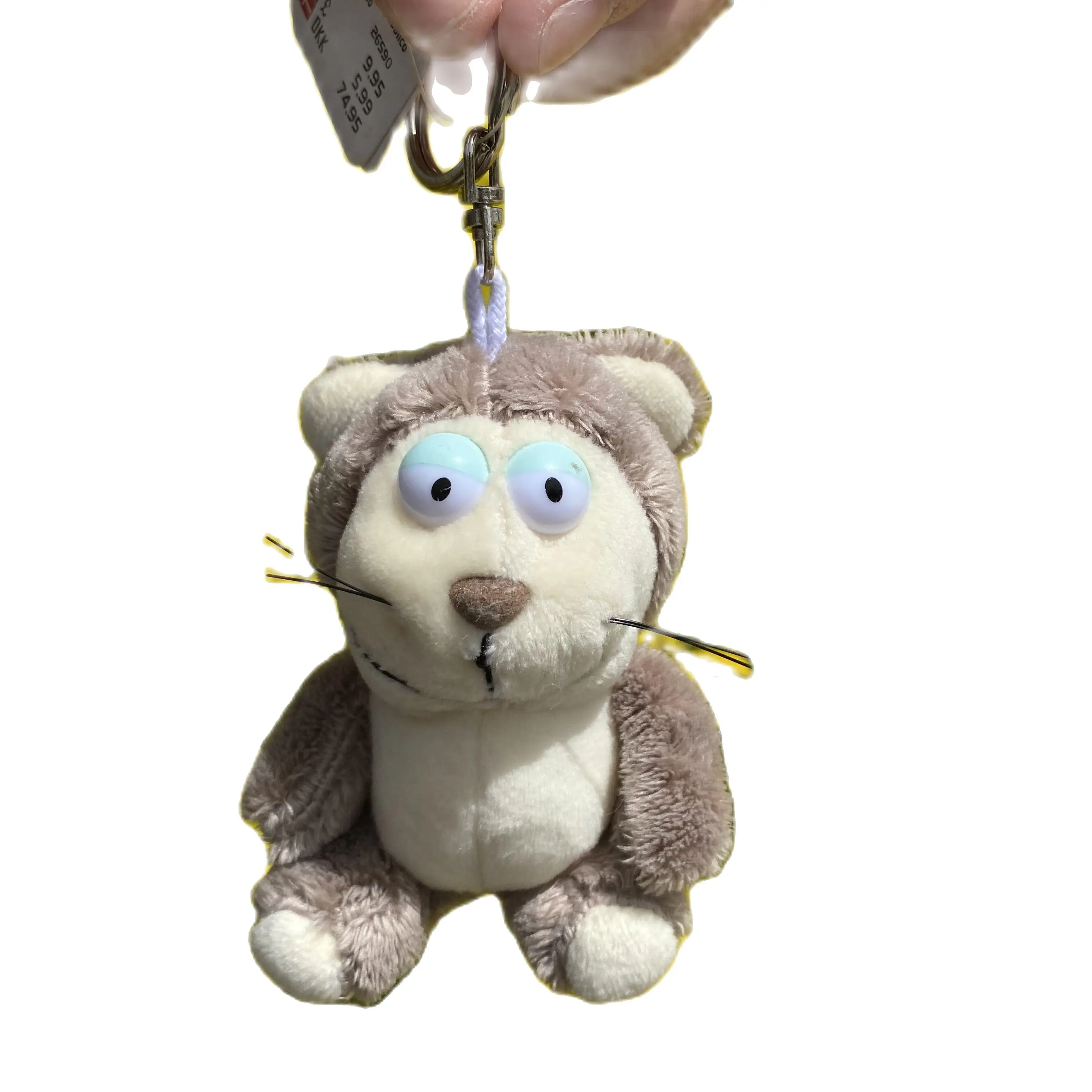 Plush Keychain 10cm Plush toy pendant Dinosaurs sloths giraffes rabbits hippos monkeys lions orangutans Pigs koalas Key chain