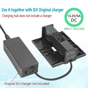 

4 In 1 Drone Battery Charger Hub Smart Multi Battery Intelligent Charging Hub Digit LED Screen for DJI Mavic Air 2 Accessories