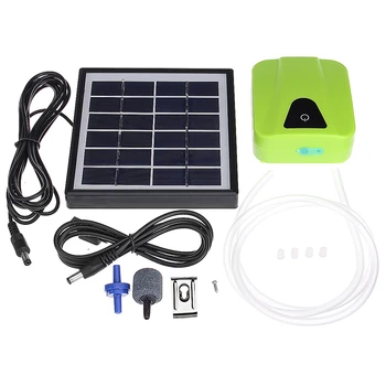 

2L/Min Silent Solar Powered Water Oxygenator Mini Aquarium Air Pump Plant Fish Tank Oxygen Air Compressor Aerator Air Flow Maker