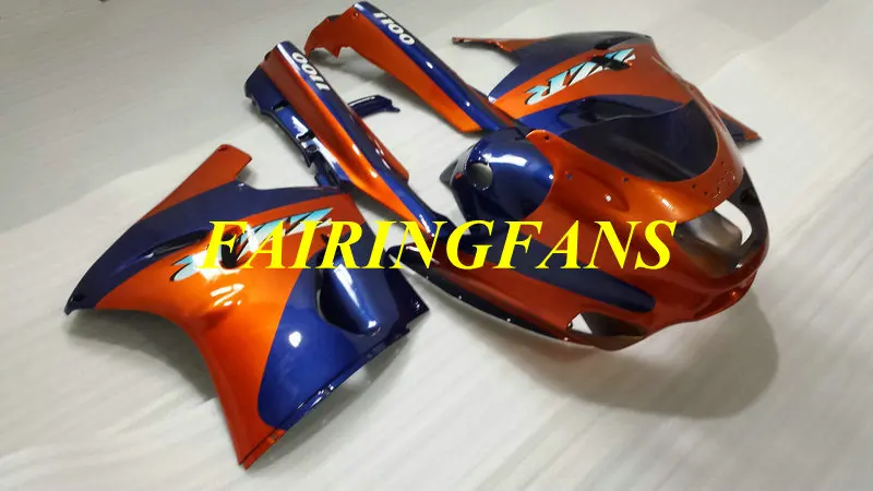 Комплект обтекателей для Кавасаки ниндзя ZZR1100 93 99 01 03 ZZR 1000 ZX11 ZX11D 1993 2001 2003 синий