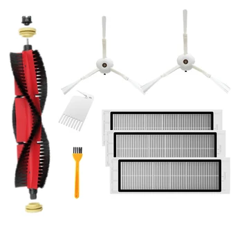 

1Pcs Main Brush + 2Pcs Side Brushes + 3Pcs Filters + 1Pcs White Brush + 1Pcs Yellow Brush for Xiaomi 1/1S/Stone/Xiaowa Vacuum Cl