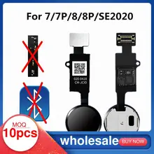 10pcs 6th Generation JC Home Button For iPhone 7 8 Plus SE 2020 7P 8P Return Function Solution No Touch ID Bluetooth Short Flex