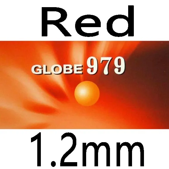 Globe 979 Chop+ Attack Long Pips-Out Настольный теннис PingPong Резина с губкой - Цвет: red 1.2mm