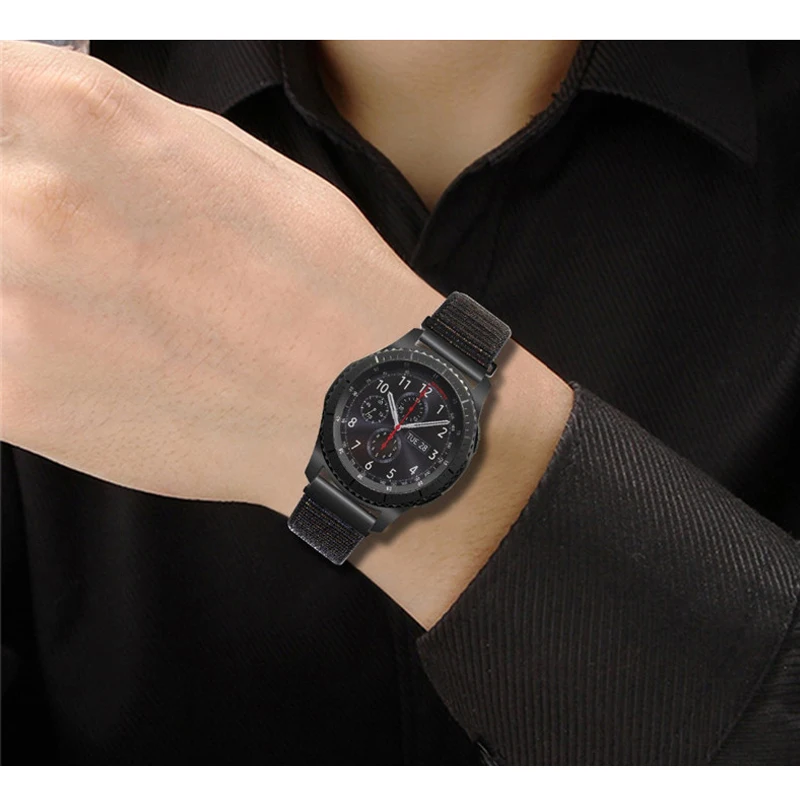 Ремешок 22 мм 20 Gear S3 для Samsung Galaxy Watch 42 46 band Frontier Classic active sport нейлоновая петля S2 |