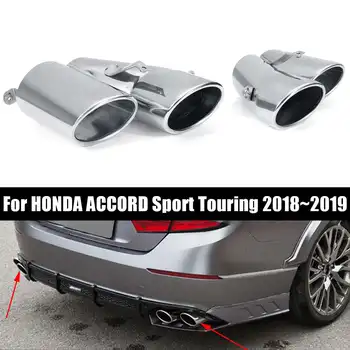

NEW Stainless Steel Polished Muffler Exhaust Finisher Exhaust Pipe & Tip For HONDA ACCORD Sport Touring 2018~2019