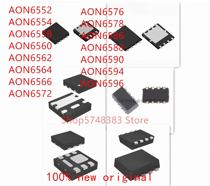 10 шт. AON6522 AON6554 AON6558 AON6560 AON6562 AON6564 AON6566 AON6572 AON6576 AON6578 AON6586 AON6588 AON6590 AON6594 AON6596 |