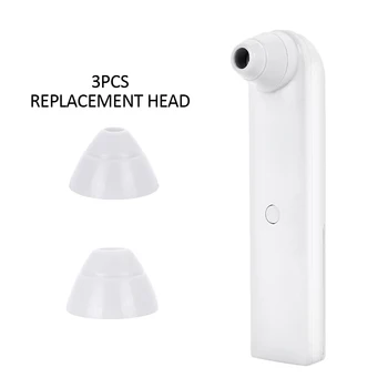 

Fast Blackhead Vacuum Clean Beauty Health Acne White ABS Black Head Cleaner Fashion Woman Pore Contraction Blackhead Remover