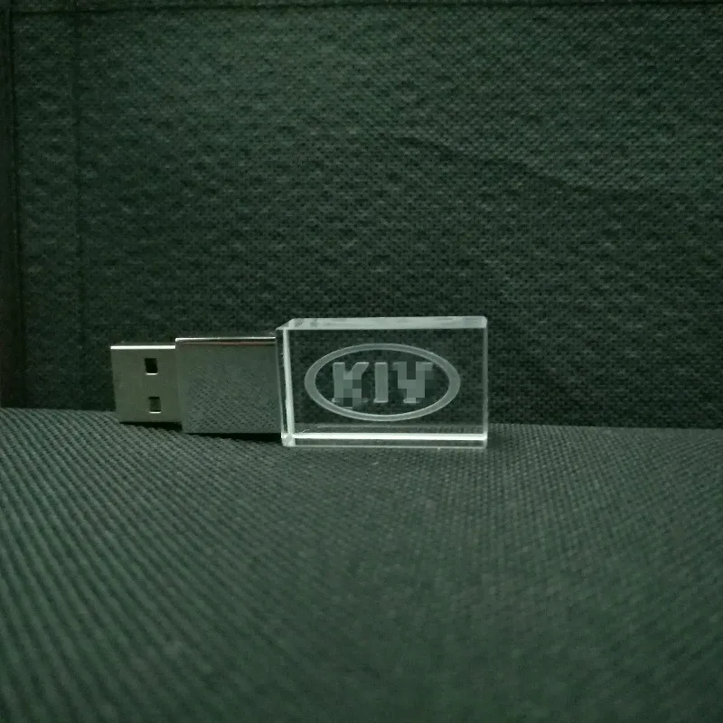 Хит продаж KIA crystal + металлический USB флеш накопитель флешка 4 ГБ 8 16 32 64 Гб 128 Внешняя