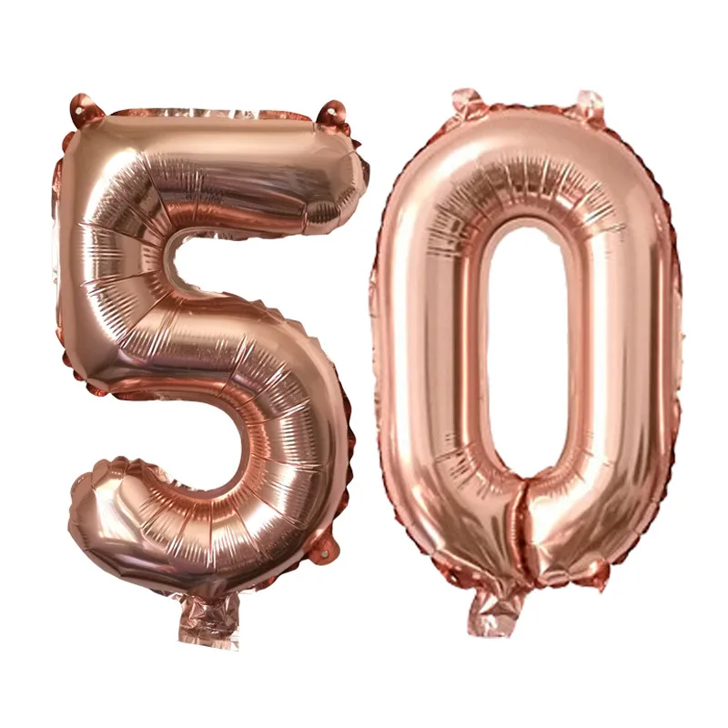Rosegold 50 Chicinlife 1 шт. Happy 30th 40th 50th 60th Photo Booth рамка реквизит для взрослых на день рождения для фотосъемки юбилейные украшения принадлежности - Цвет: Rosegold 50