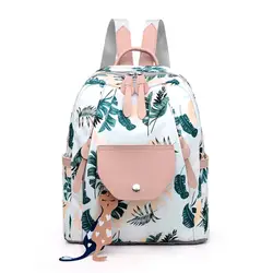 Женский рюкзак с цветочным принтом 2019 Новый женский холщовый рюкзак новая школьная сумка для студентов модный рюкзак с принтом рюкзак для