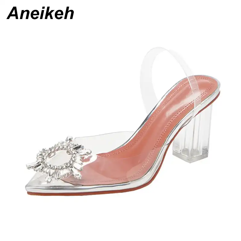 clear pvc sandals