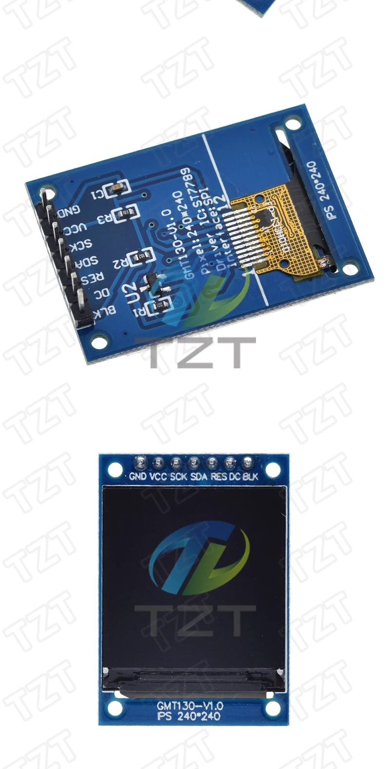 1/3PCS TFT Display 0,96/1,3 zoll IPS 8P/7P SPI HD 65K Voll Farbe LCD Modul ST7735 Stick IC 80*160 (Nicht OLED) Für Arduino – Detail 18