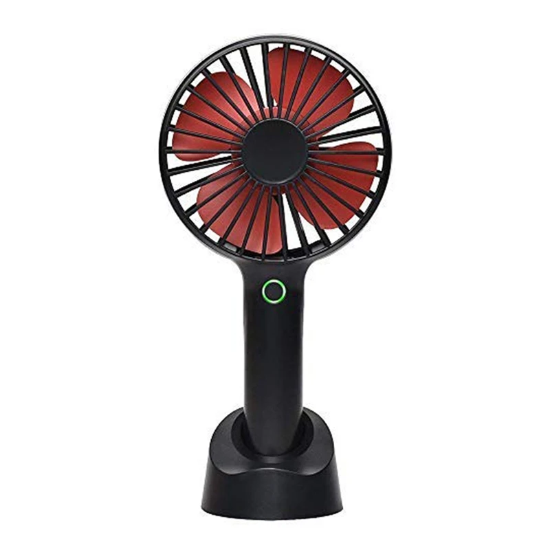 

Mini Handheld Fan Portable, Hand Held Personal Fan Rechargeable Battery Operated Powered Cooling Desktop Electric Fan With Base