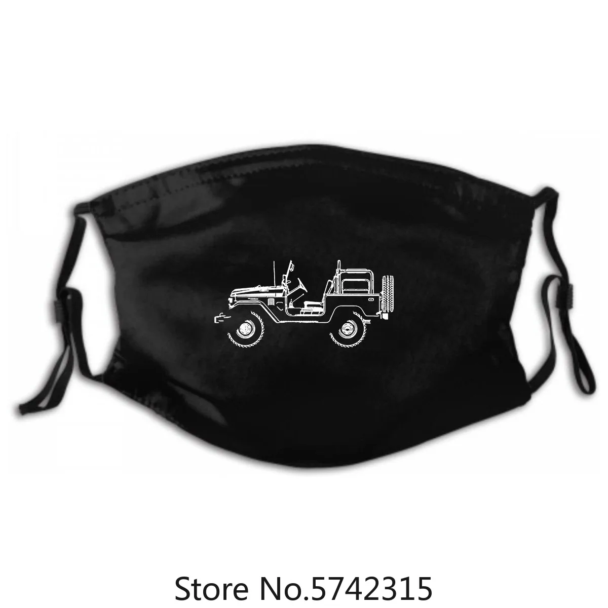 

Men - Multiple Colors & Sizes Washable Reusable Mask with PM2.5 Filters 5 Layers Toyota Bj40 Fj40 Land Cruiser Top Off Mask For