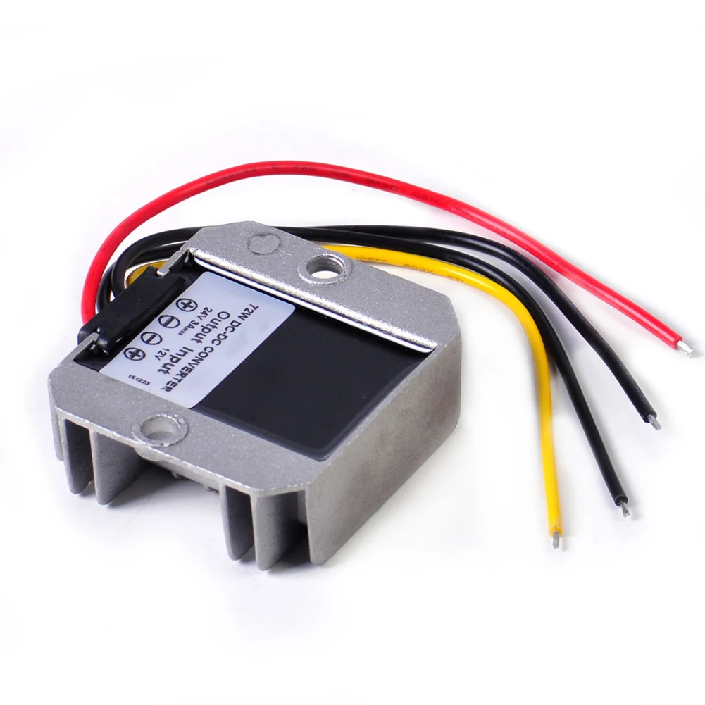 12V To 24V Car Safety Replacement Power Supply 72W Durable Boost Regulator 3A Accessories DC Converter Automatic Protection