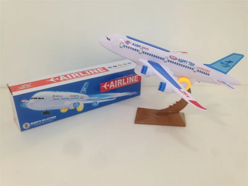 

Children Multidirectional Electric Music Light Everbright Passenger Plane Night Market Stall Hot Selling Model Plane Toy