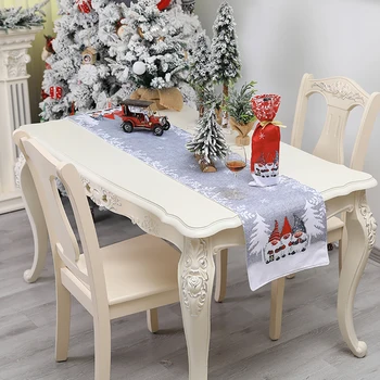

Christmas Table Decoration Table Party Dinner Non-slip Table Runner Flag Table Mat Tablecloth XMAS Party Supplies