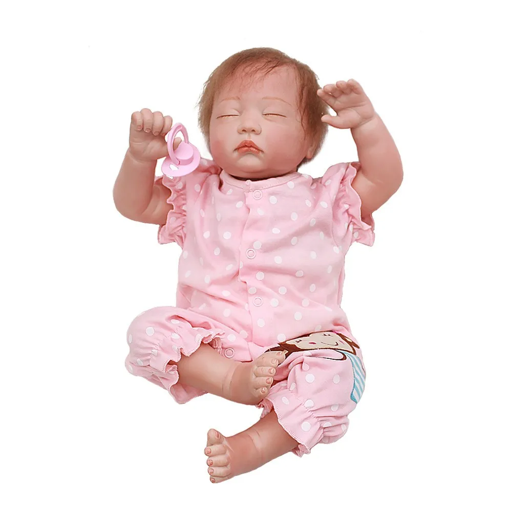 

20 Inch Reborn Baby Doll Real Lifelik Princess Realistic Bebe Reborn Silicone Baby Dolls Handmade Beauty Toys for Christmas Gift