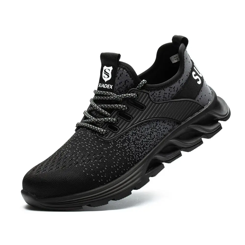 ตัวเลือกสินค้า SUADEX ผู้ชายผู้หญิงรองเท้าเพื่อความปลอดภัย Steel Toe รองเท้า Anti-Smashing รองเท้าน้ำหนักเบา Breathable คอมโพสิต Toe Men EUR ขนาด37-48