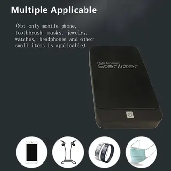 

Disinfection Machine Portable UV Sterilizer Cellphone Face Mask Disinfection Box Dual UV Lights for Small Items Countertop ICOCO