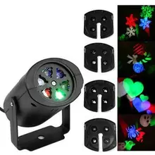 Открытый Рождественский подвижный сверкающий светодиодный лазерный светильник-проектор для сада США/ЕС