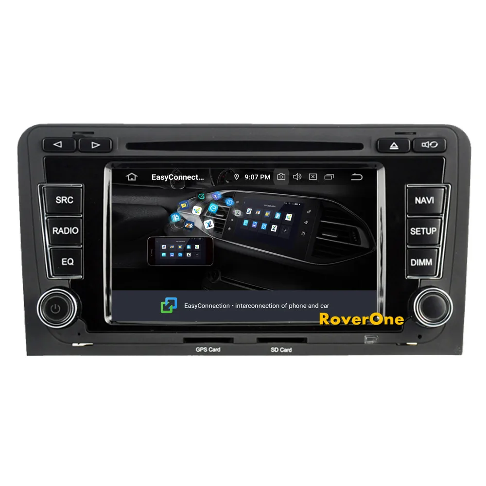 RoverOne Android 9,0 Автомобильная Мультимедийная система для Audi A3 S3 RS3 Радио Стерео DVD gps навигация мультимедийный музыкальный проигрыватель PhoneLink