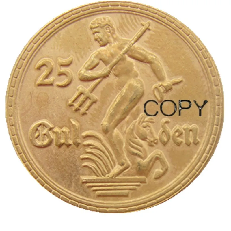 1923 ПОЛЬША 25 галден позолоченный копия монеты