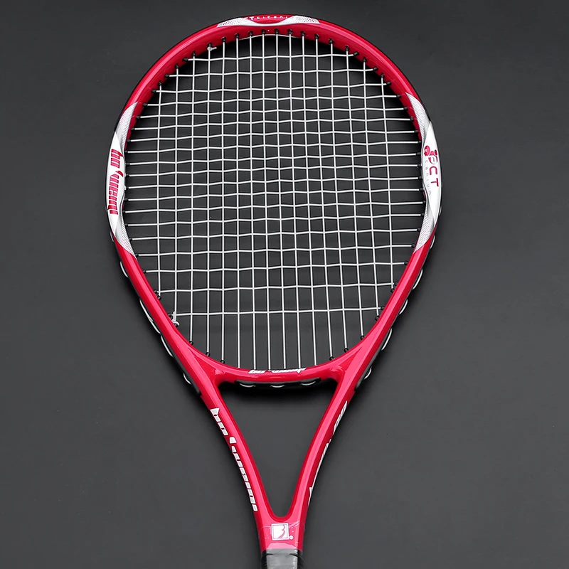 Ultra Light Training Aluminum Alloy Carbon Tennis String Racket Adult Padel Professional Racquet Bag Women Men Coach Recommended