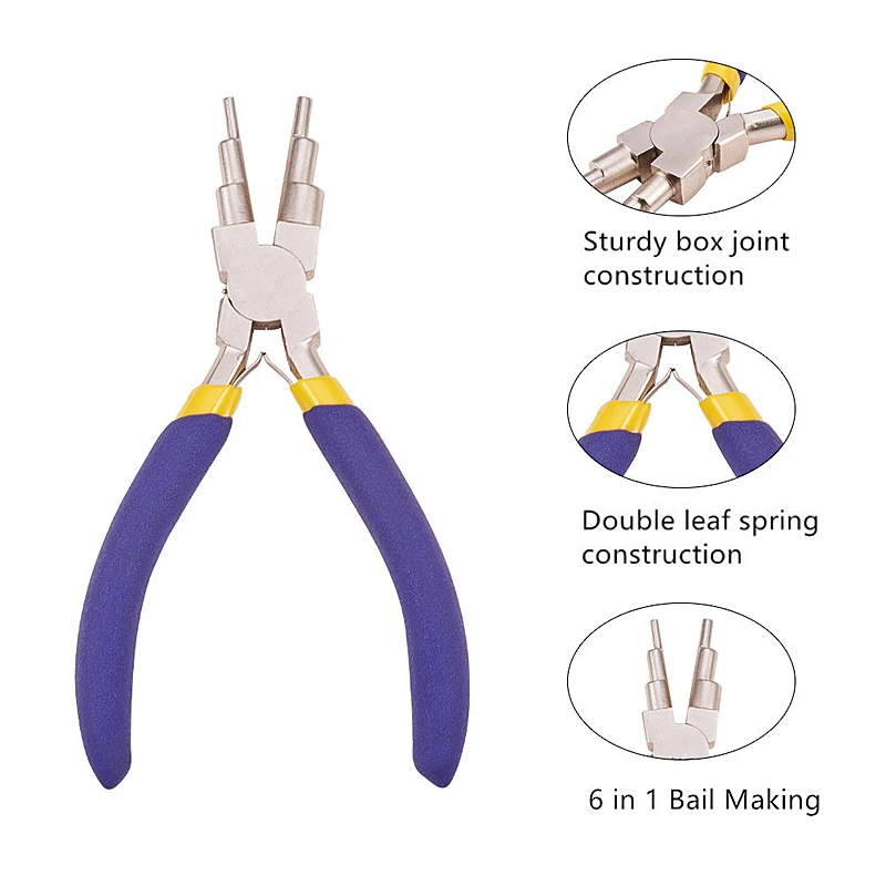 

DIY Jewelry Tool Sets with Carbon Steel Round Nose Pliers and Copper Jewelry Wire for jewelry DIY making
