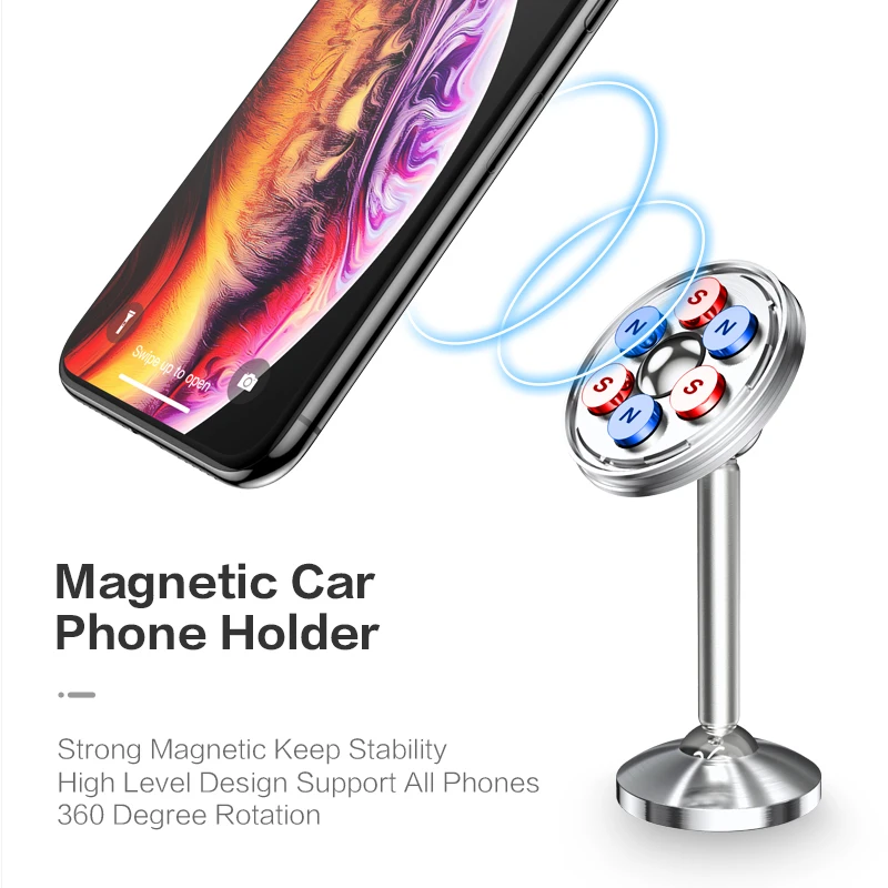 FLOVEME Hohe Magnetische Auto Telefon Halter Für iPhone Samsung 360 Grad Rotation Magnet Telefon Ha