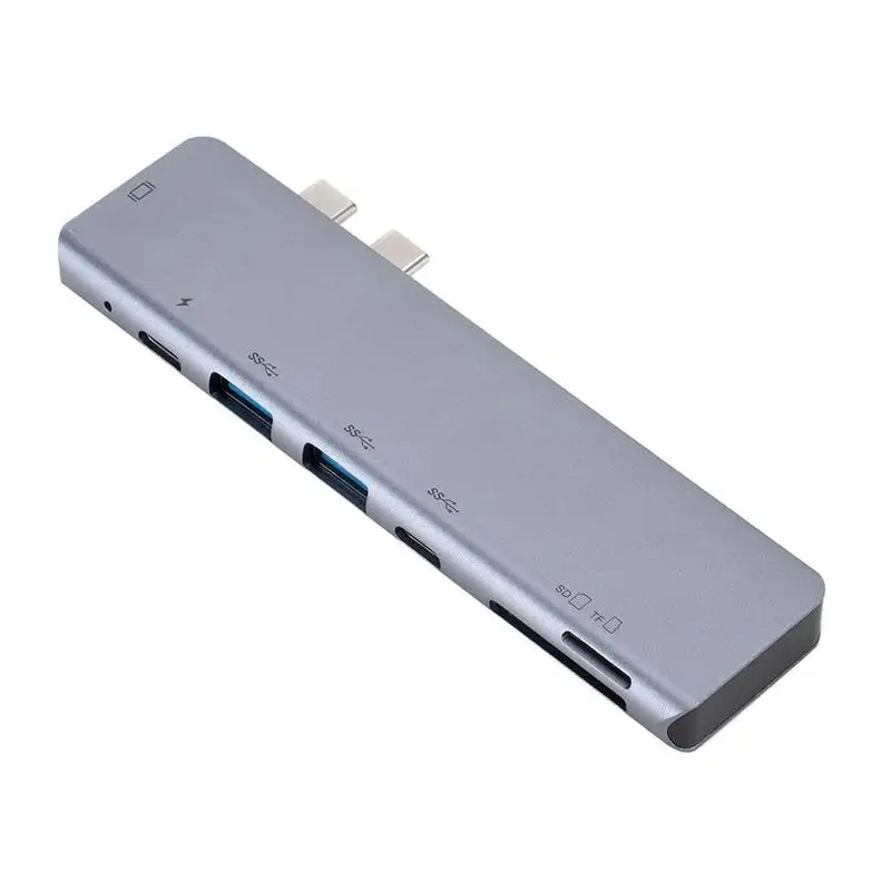7 в 1 USB 3,1 type-C концентратор адаптер USB C концентратор Hdmi 4K ридер с Pro C TF USB Thunderbolt 3 концентратор PD SD Air для Mabook слот Y7S7