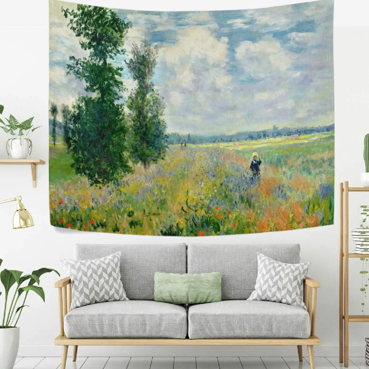 

Poppy Field Argenteuil Tapestry Wall Hanging Art Home Decor