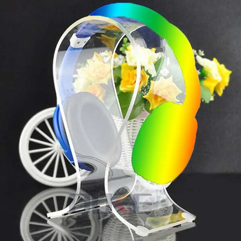Transparent acrylic 4mm headphone display stand large headphone stand display hanger headphone W3O6