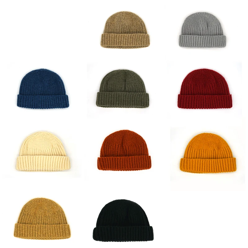 Новая зимняя кашемировая шапка для женщин и мужчин, шапка в стиле хип-хоп, модная зимняя в стиле бини, вязаная теплая шапка унисекс