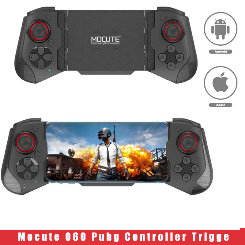 Mocute Gamepad 060 PUBG Controller For Cellphone Ios Android Wireless Bluetooth-compatible Telescopic Joysticks For Mobile Phone