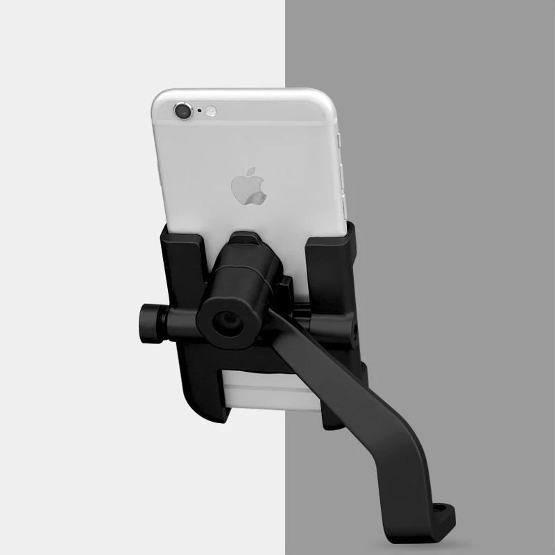 Универсальный держатель для мобильного телефона из алюминиевого сплава, регулируемый держатель для велосипеда, нескользящая подставка для мобильного телефона MTB, аксессуары для велоспорта - Цвет: C2 Black