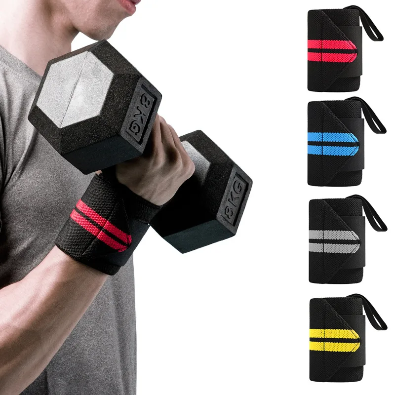 1pcs Adjustable Breathable Wristband Weightlifting Powerlifting Wrist Support Fitness Gym Sports Elastic Wraps Bandages | Спорт и